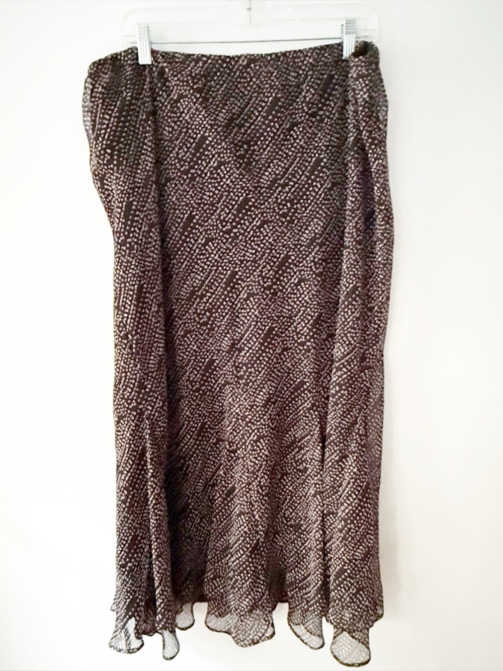 Cato Women Sheer Polka Dot Maxi Skirt Size 18/20W Black Pink Comfy Dark Feminine